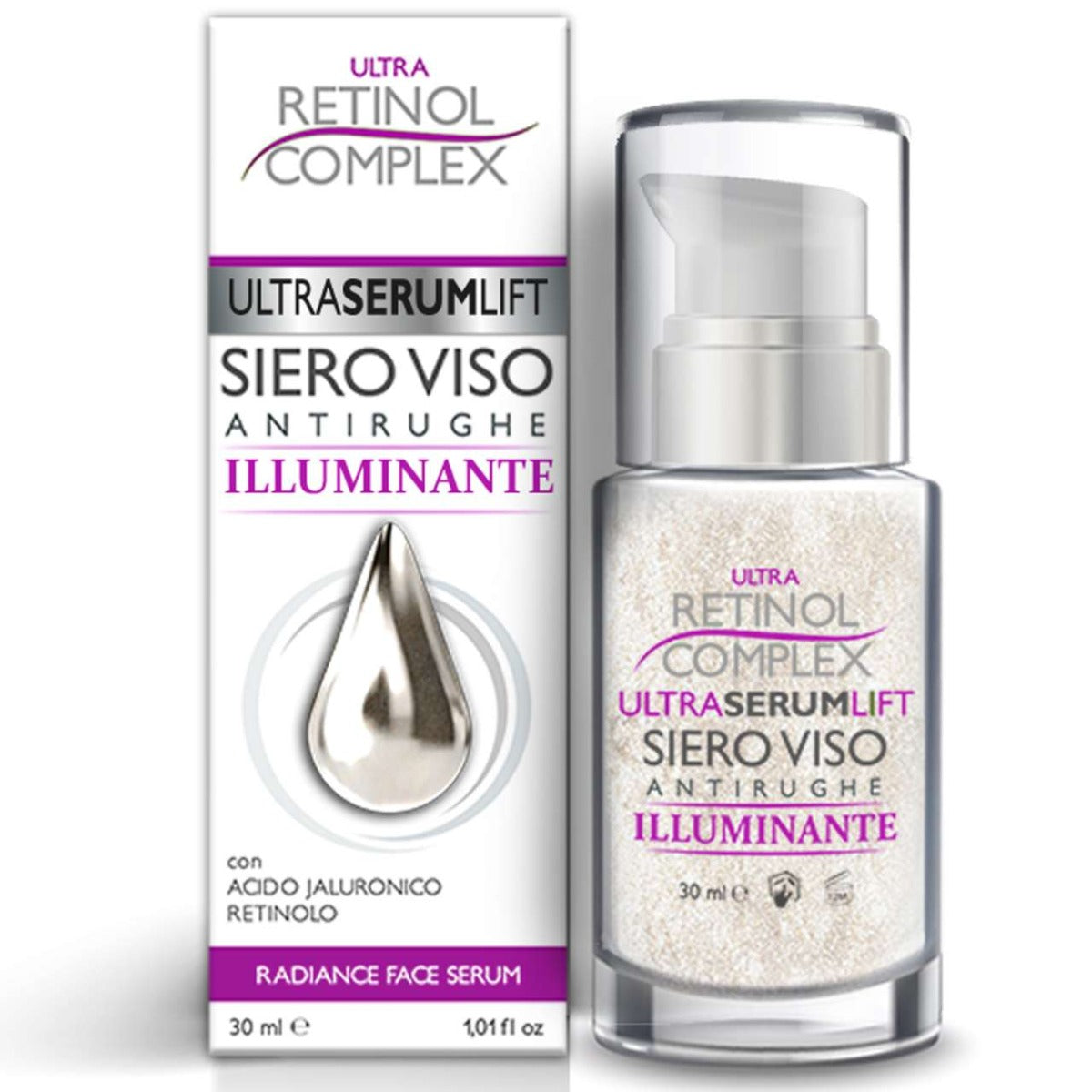 Ultra Retinol Complex – Siero Viso Antirughe Illuminante 30 ml