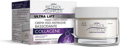 Ultra Lift - Crema Viso Antirughe Rassodante Con Collagene – 50 ml – Ultra Retinol Complex