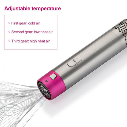 Asciugacapelli multifunzionale 5 in 1 pettine arricciacapelli bacchetta staccabile Kit spazzola per capelli piastra per capelli a ioni negativi