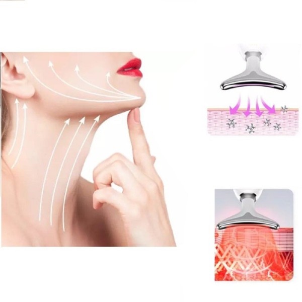 Spray Idratante Intensive Hydra Skin + Massaggiatore di Bellezza Antietà per Viso e Collo – Trattamento Rimpolpante, Idratante e Anti-Rughe – 100 ml + Dispositivo Ricaricabile con Terapia a Luce LED